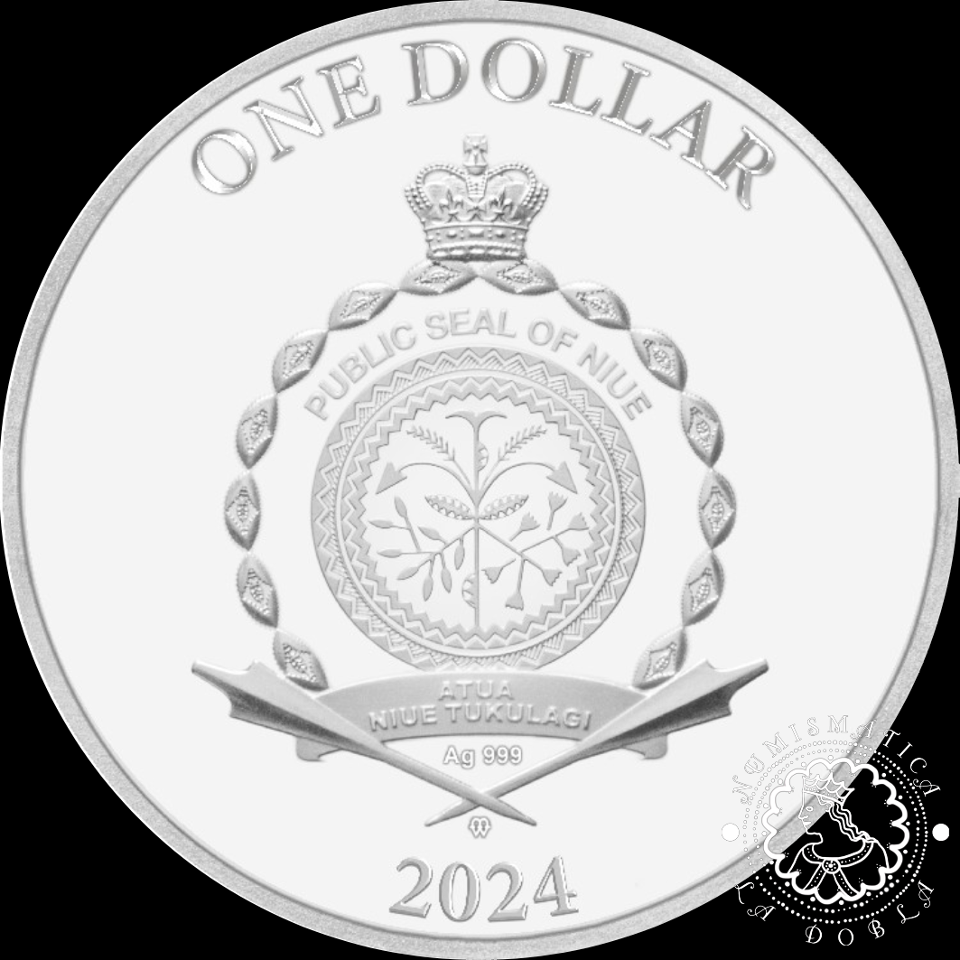 2023 - Estuche 1 DOLLAR PROOF - Year of the Dragon - NIUE