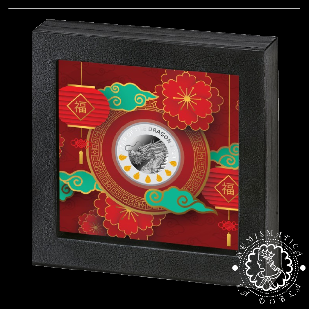 2023 - Estuche 1 DOLLAR PROOF - Year of the Dragon - NIUE