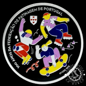 2024 - Estuche 5 EURO - 100 An Federação de Patinagem - PORTUGAL