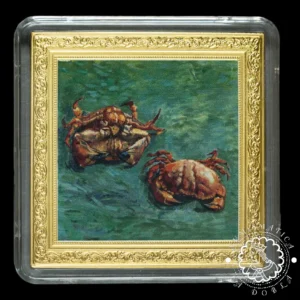 2023 – Estuche 1 DOLLAR PROOF – Van Gogh – Two Crabs – NIUE