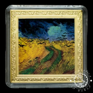 2023 – Estuche 1 DOLLAR PROOF – Van Gogh – Wheatfield with Crows – NIUE