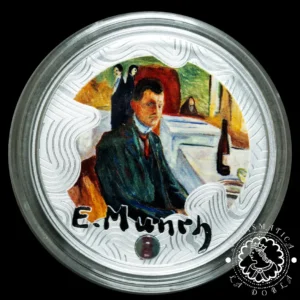2024 – 500 CFA Plata PROOF – Munch – Self Portrait – CAMERÚN