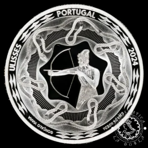 2024 - Estuche 5 EURO PLATA PROOF - ULISSES - Heróis e Criaturas da Mitologia - PORTUGAL