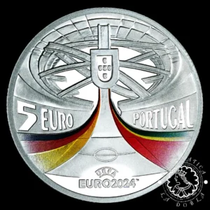 2024 - Estuche 5 EURO PLATA PROOF - UEFA Euro 2024 - PORTUGAL