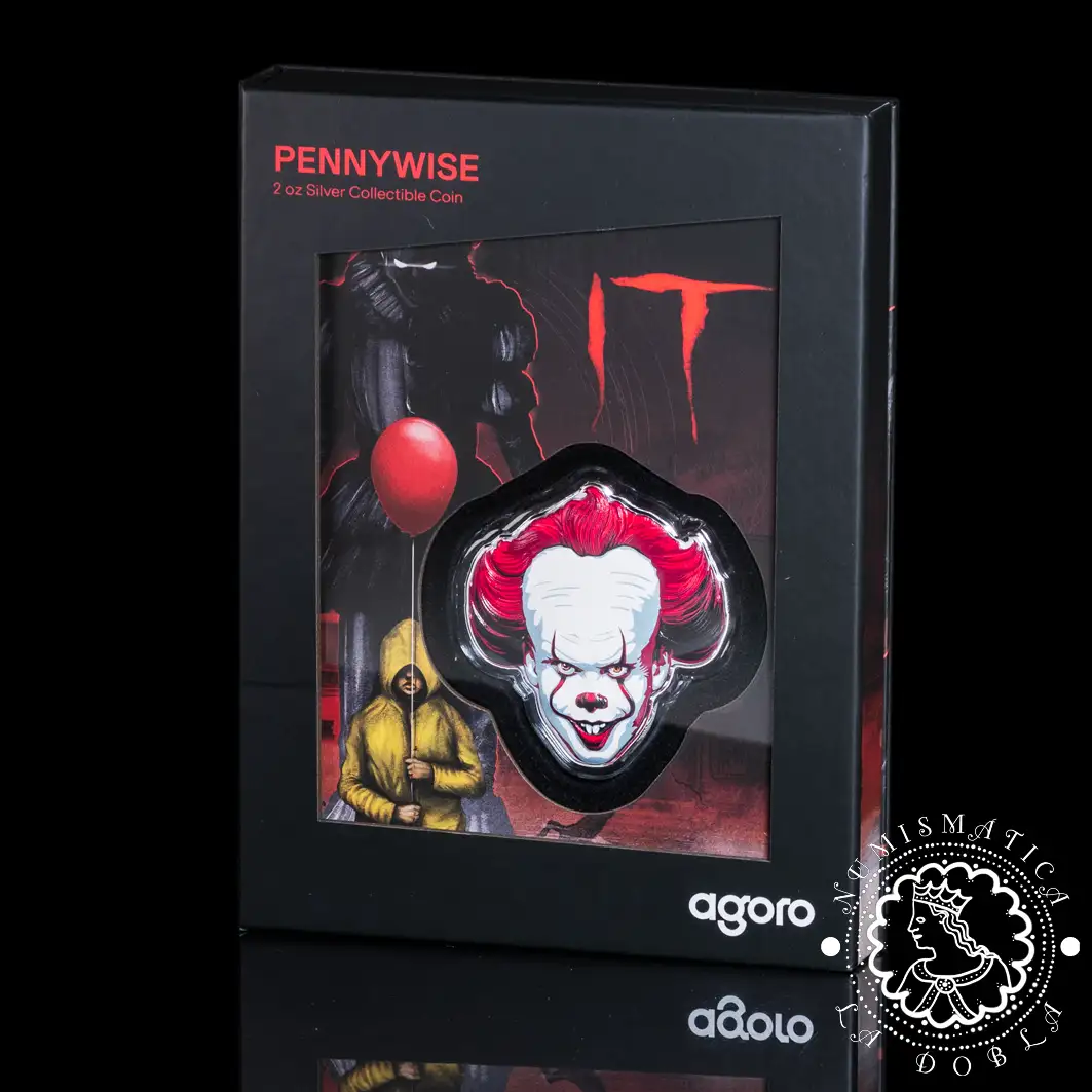2024 - 2 Oz Plata PROOF - Warner Bros - Película IT - PENNYWISE - Niue - Agoro