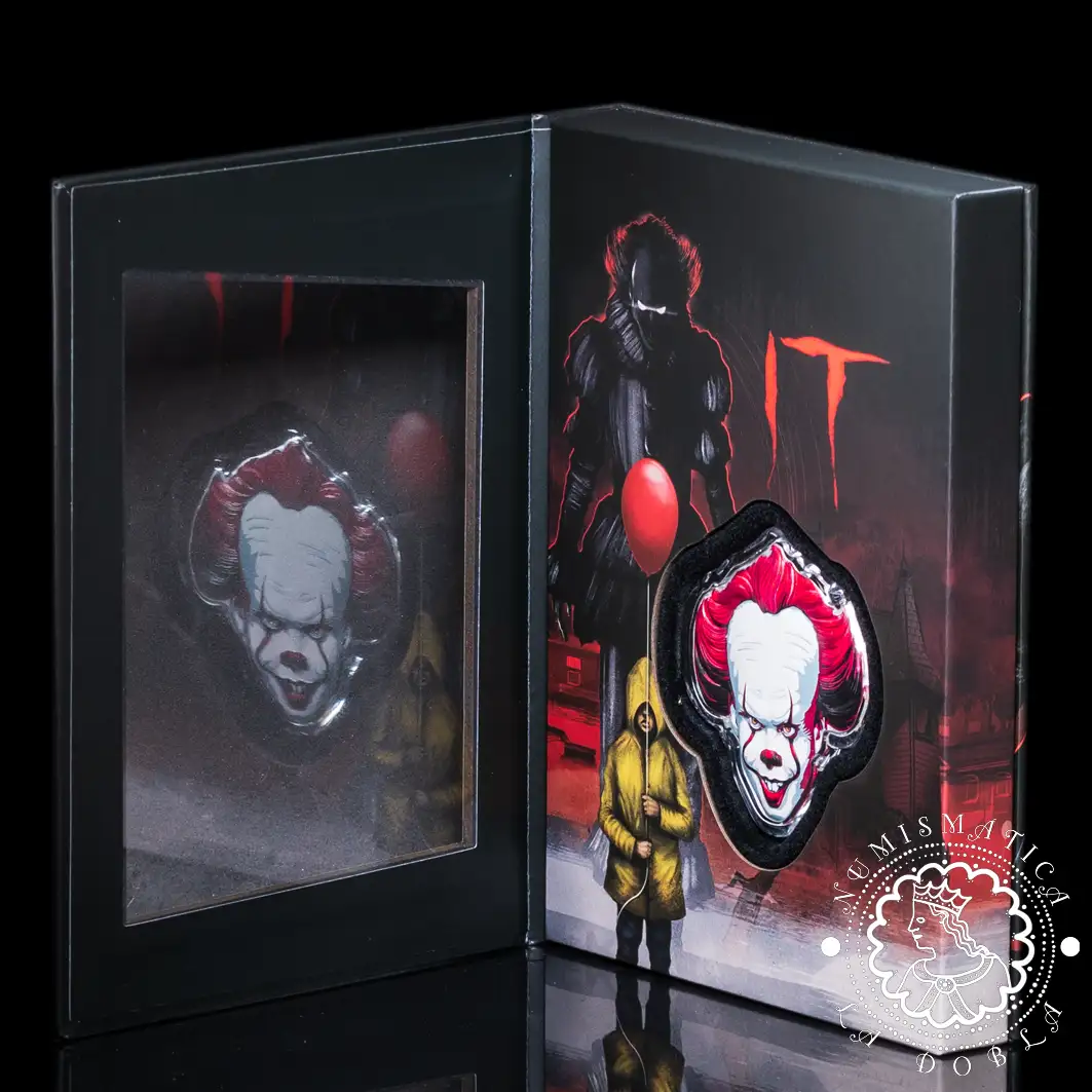 2024 - 2 Oz Plata PROOF - Warner Bros - Película IT - PENNYWISE - Niue - Agoro
