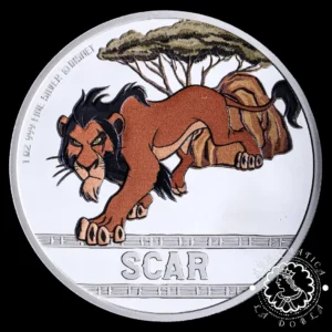 2024 - 1 Oz Plata PROOF - DISNEY - The Lion King - SCAR - Niue