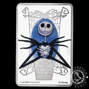 2024 - 1 Oz Plata PROOF - JACK SKELLINGTON - Nightmare Before Christmas - Niue