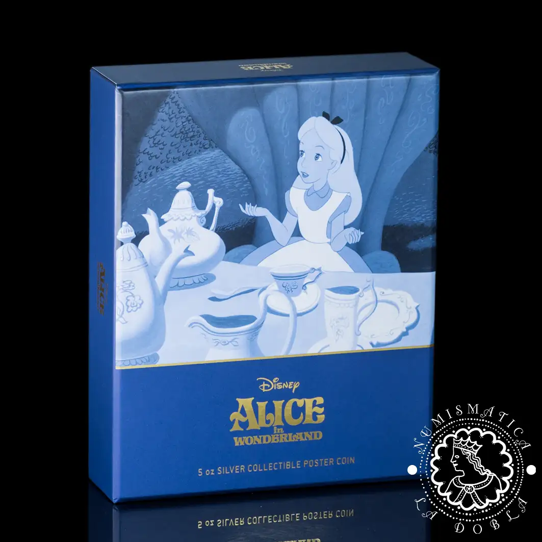 2024 - 5 Oz Plata PROOF - DISNEY - Alice in Wonderland - Niue
