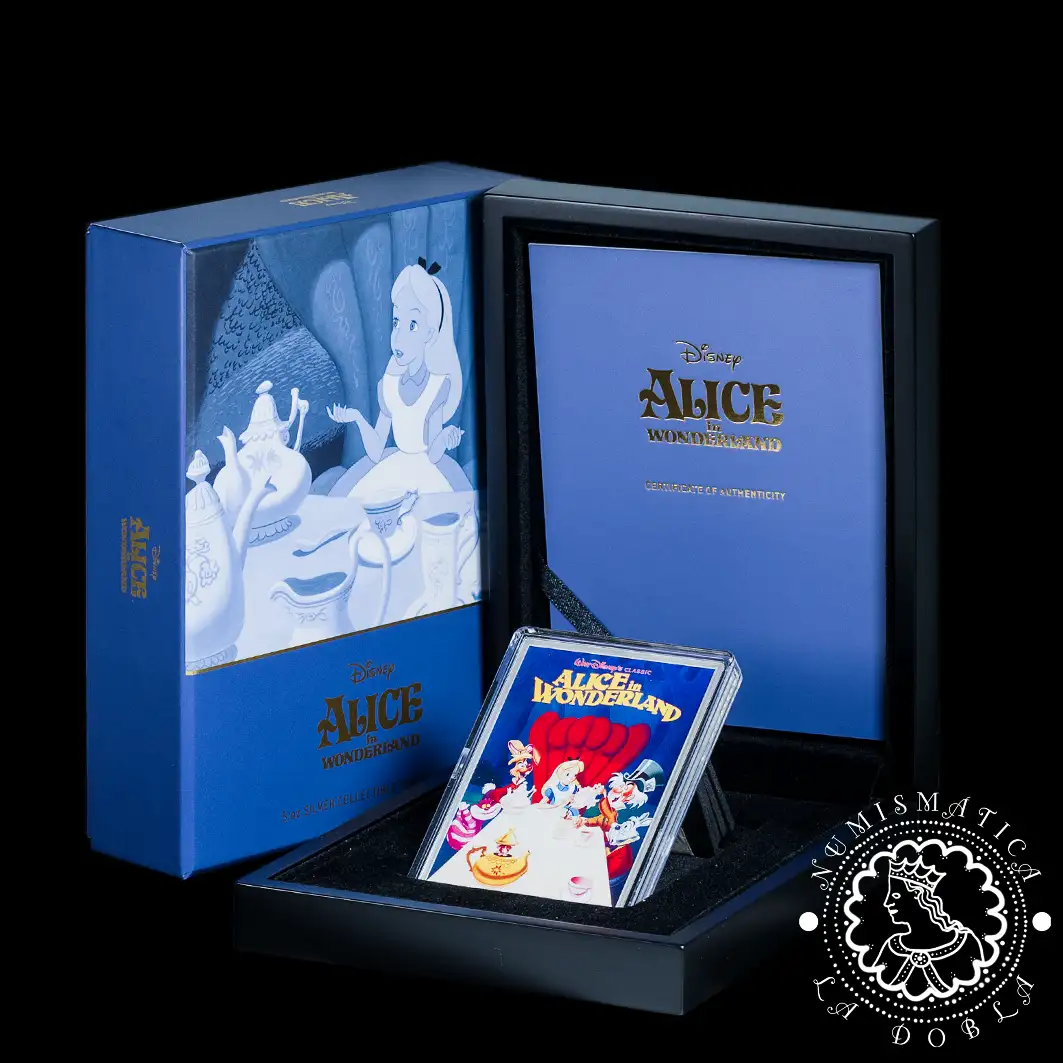 2024 - 5 Oz Plata PROOF - DISNEY - Alice in Wonderland - Niue