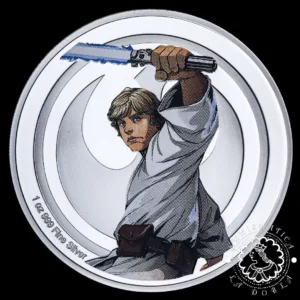 2024 - 1 Oz Plata PROOF - STAR WARS - Luke y Darth Vader - AGORO