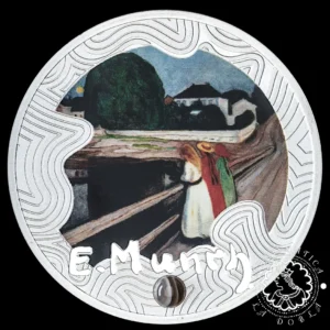 2024 – 500 CFA Plata PROOF – Munch – The Girls on the Bridge – CAMERÚN