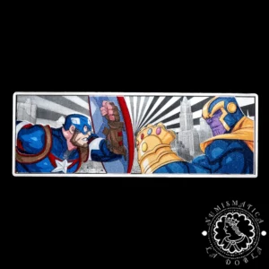 2025 - 3 Oz Plata PROOF - MARVEL - Captain America VS Thanos - AGORO