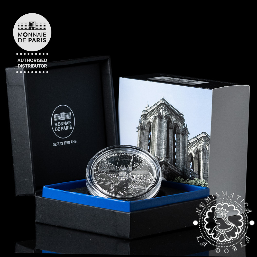 2025 - 10 EURO Plata PROOF - Unesco Notre Dame de Paris Cathedral - FRANCIA
