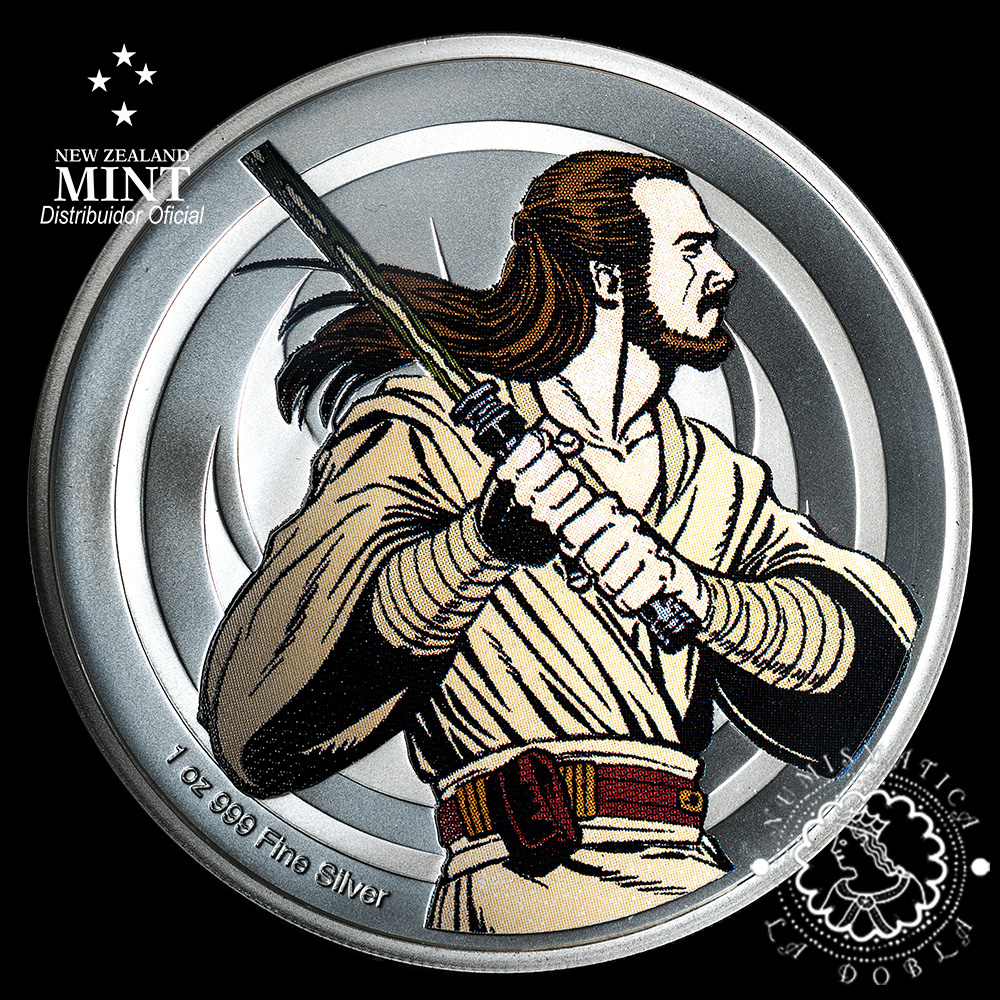 2025 - 1 Oz Plata PROOF - STAR WARS - Qui-Jon Jinn & Darth Maul - AGORO