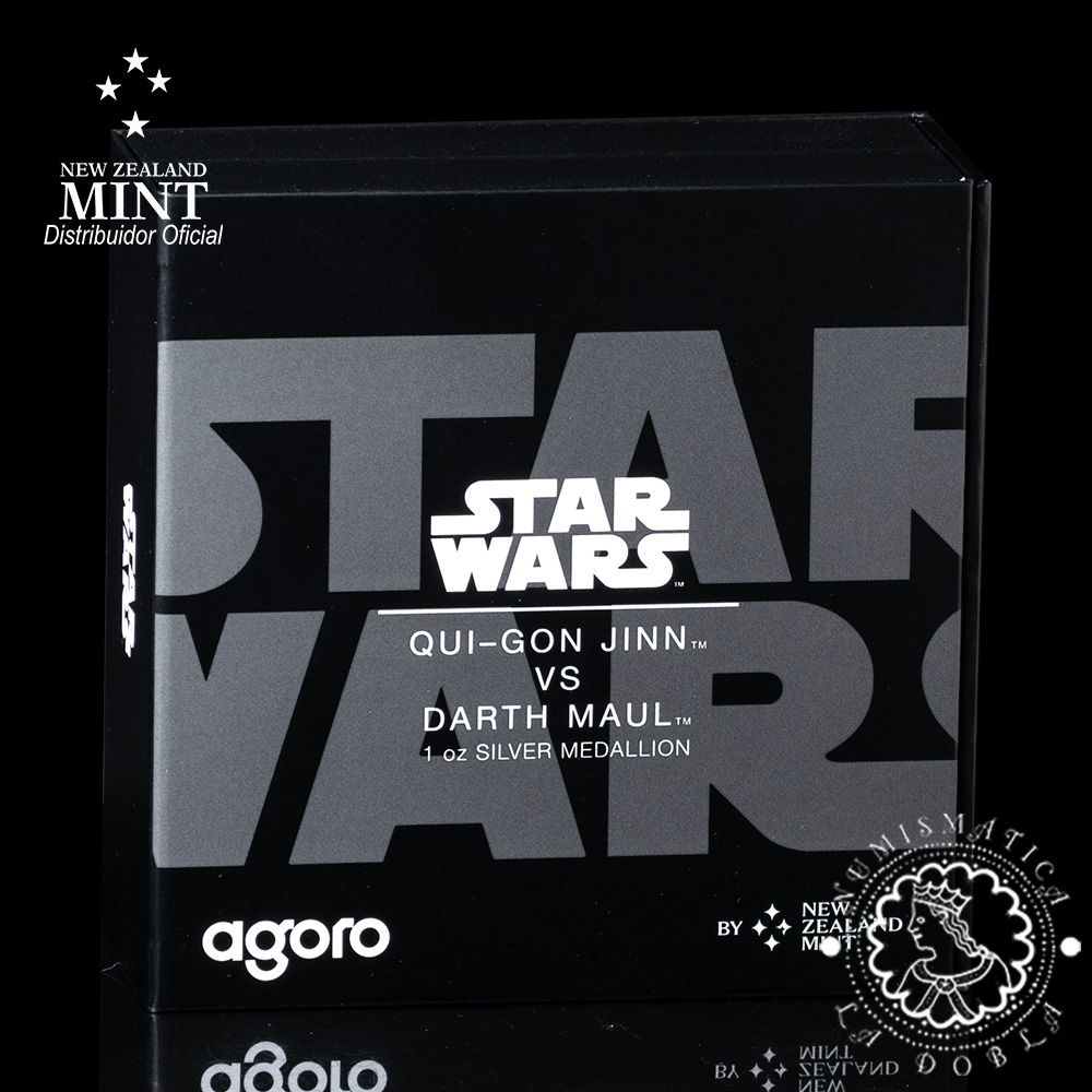 2025 - 1 Oz Plata PROOF - STAR WARS - Qui-Jon Jinn & Darth Maul - AGORO