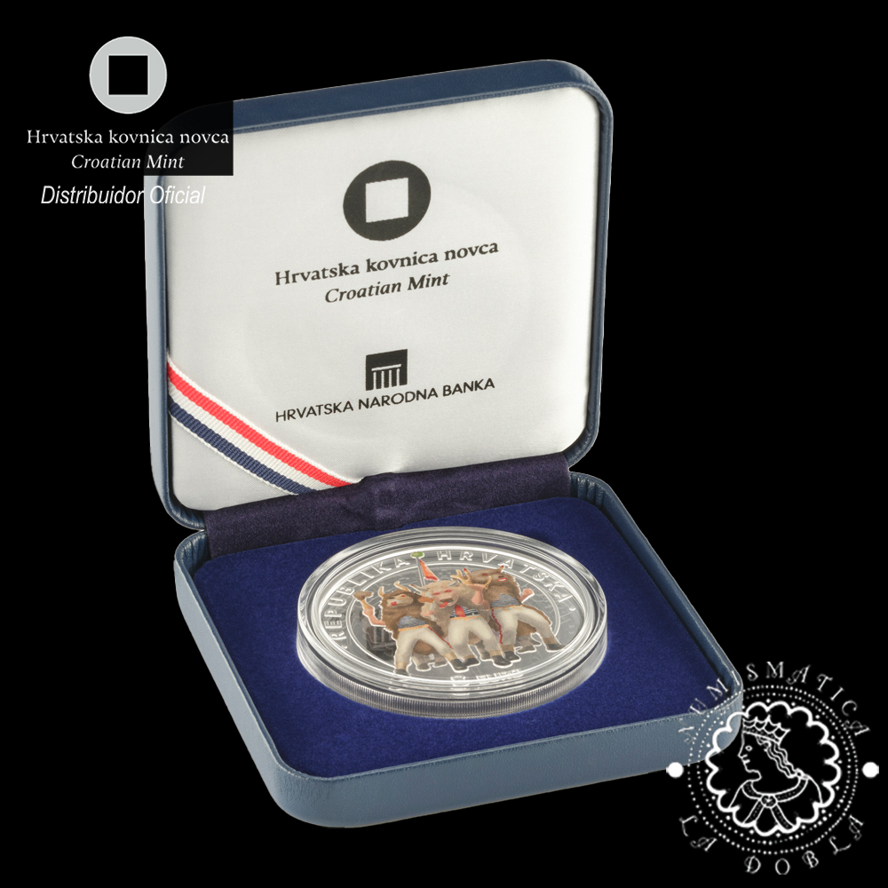 2025 - 8 EURO 5 Oz Plata PROOF - Halubje Bell Ringers - CROACIA