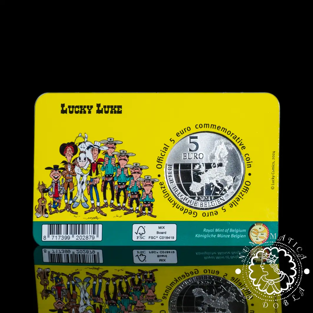 2024 - 5 EURO BU - Lucky Luke Color - BÉLGICA