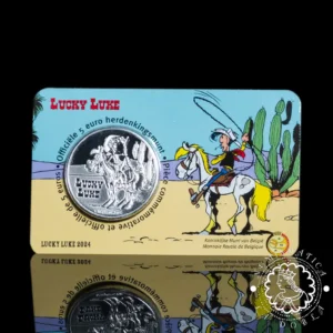 2024 - 5 EURO BU - Lucky Luke Relieve - BÉLGICA