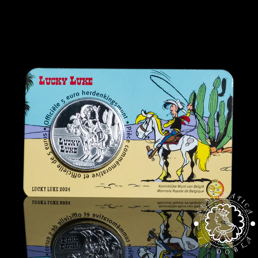 2024 - 5 EURO BU - Lucky Luke Relieve - BÉLGICA