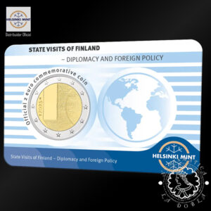 2025 – Cartera Oficial 2 Euro – Coincard BU – FINLANDIA (Diplomacia)