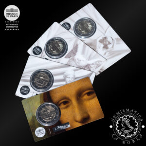 2025 - Set 4 Carteras Oficiales 2 Euro - Coincard BU - FRANCIA (Louvre)