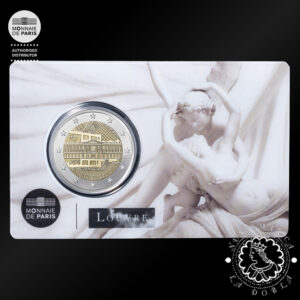 2025 - Cartera Oficial 2 Euro - Coincard BU - FRANCIA (Louvre - Eros y Psyche)