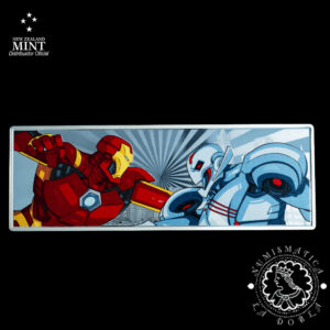 2025 - 3 Oz Plata PROOF - MARVEL - Iron Man VS Ultron - AGORO