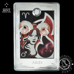 2025 - 2 Oz Plata PROOF - Signos del Zodiaco - Aries - AGORO