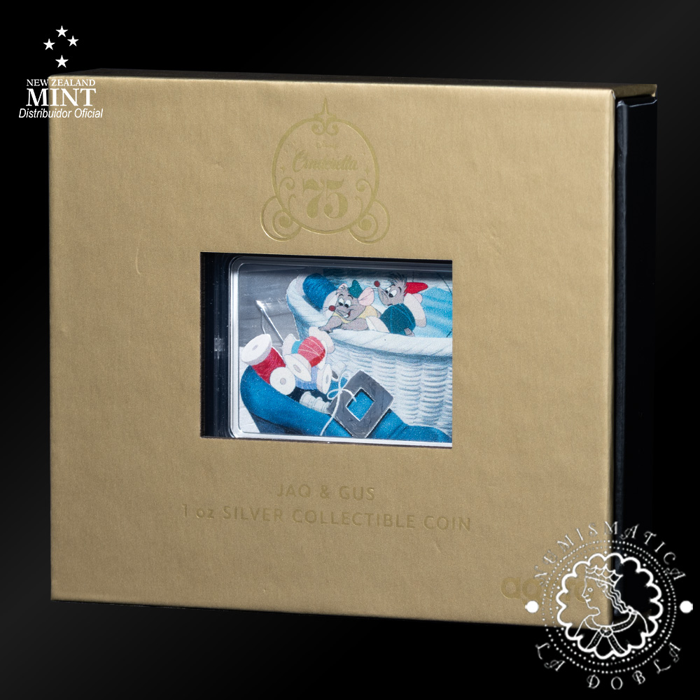 2025 - 1 Oz Plata PROOF - CENICIENTA - Jac & Gus - AGORO