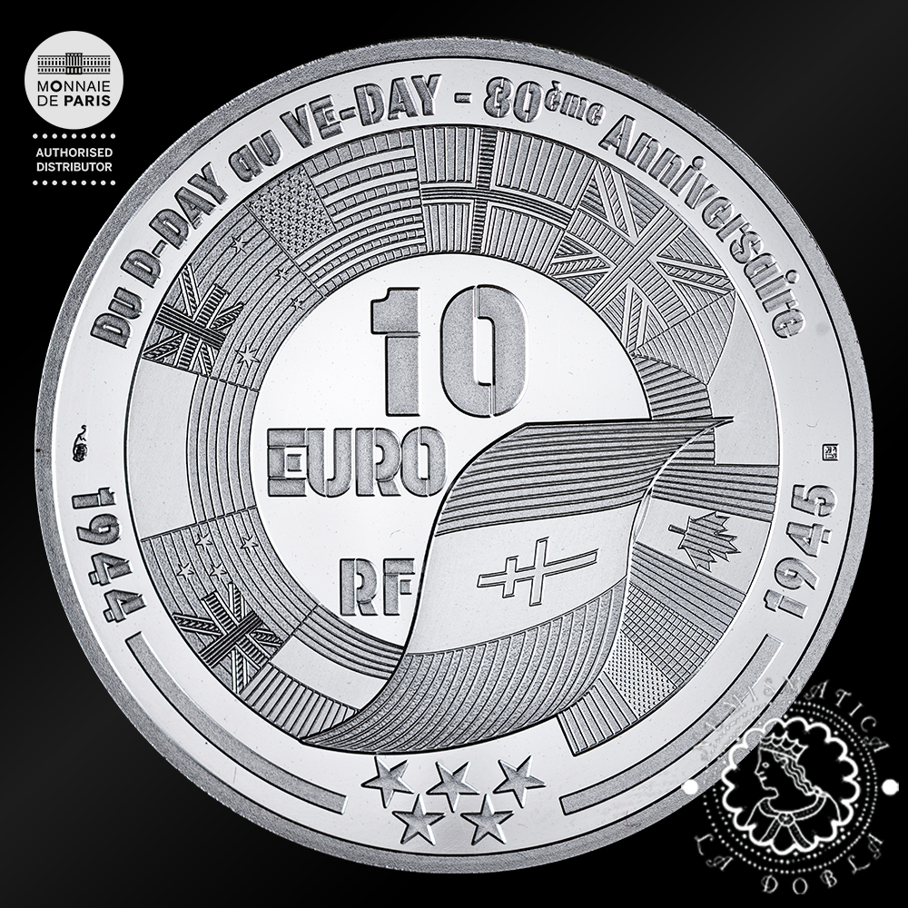 2025 - 10 EURO Plata PROOF - V-E Day - British Soldier - FRANCIA