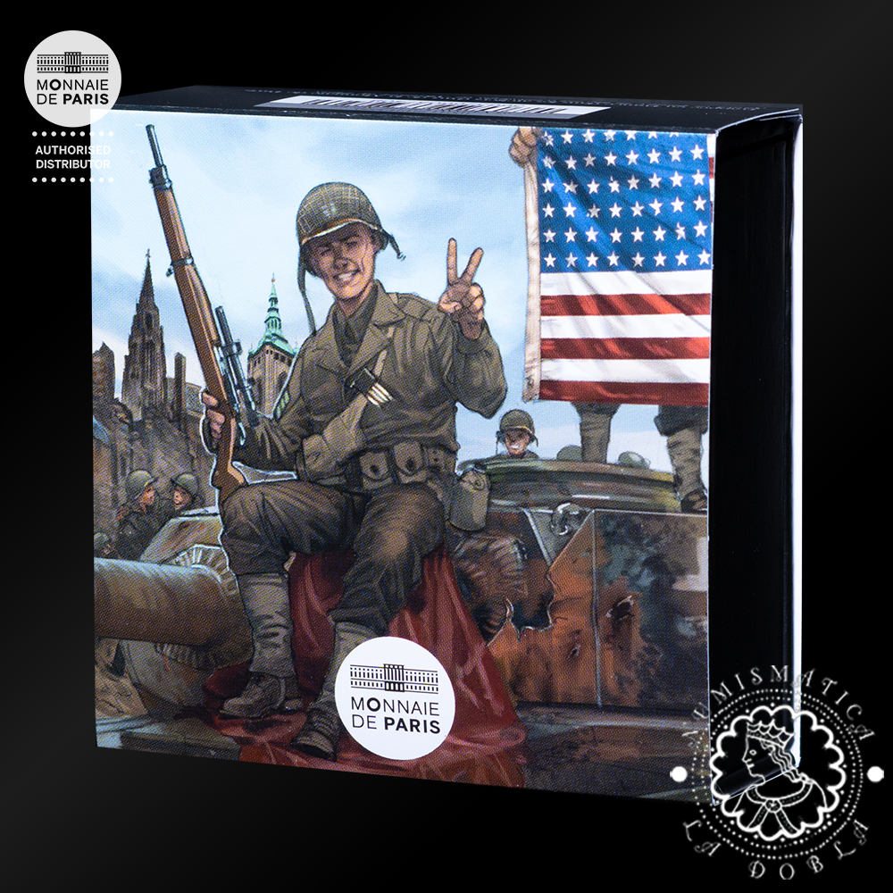 2025 - 10 EURO Plata PROOF - V-E Day - American Soldier - FRANCIA