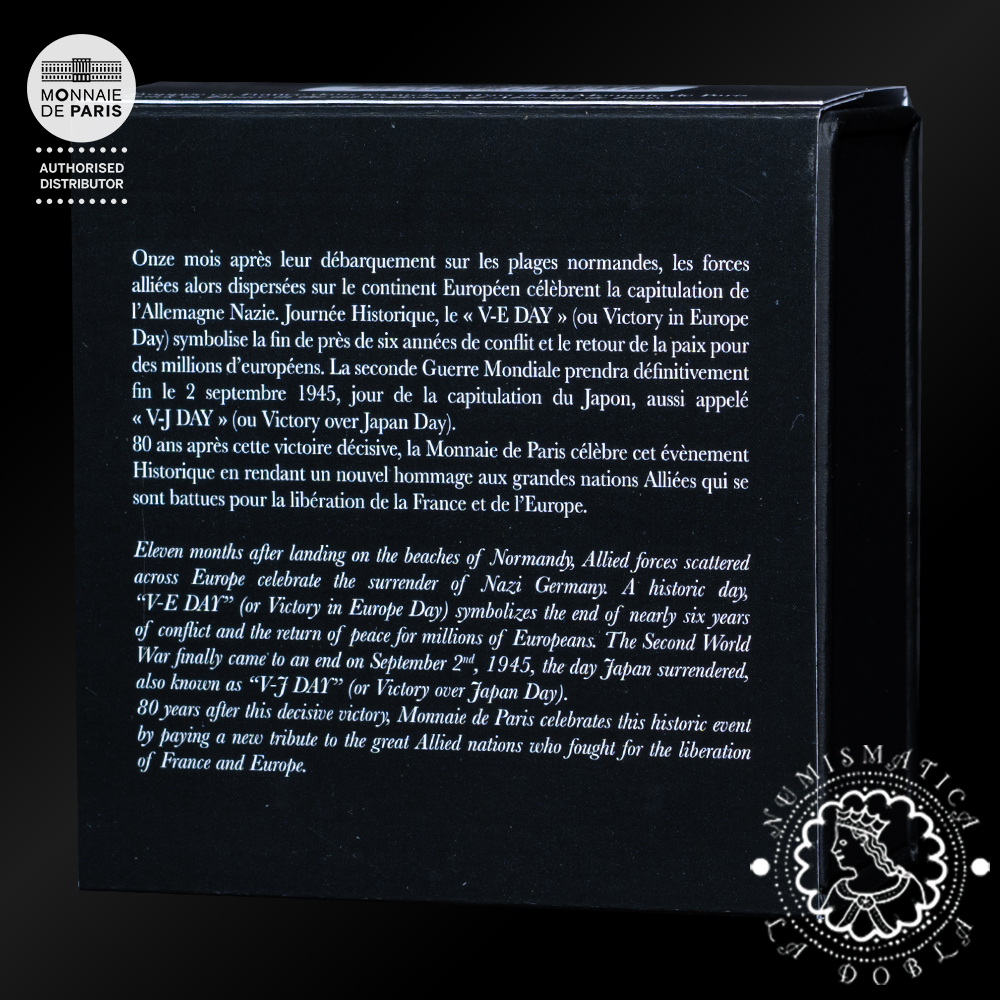 2025 - 10 EURO Plata PROOF - V-E Day - American Soldier - FRANCIA