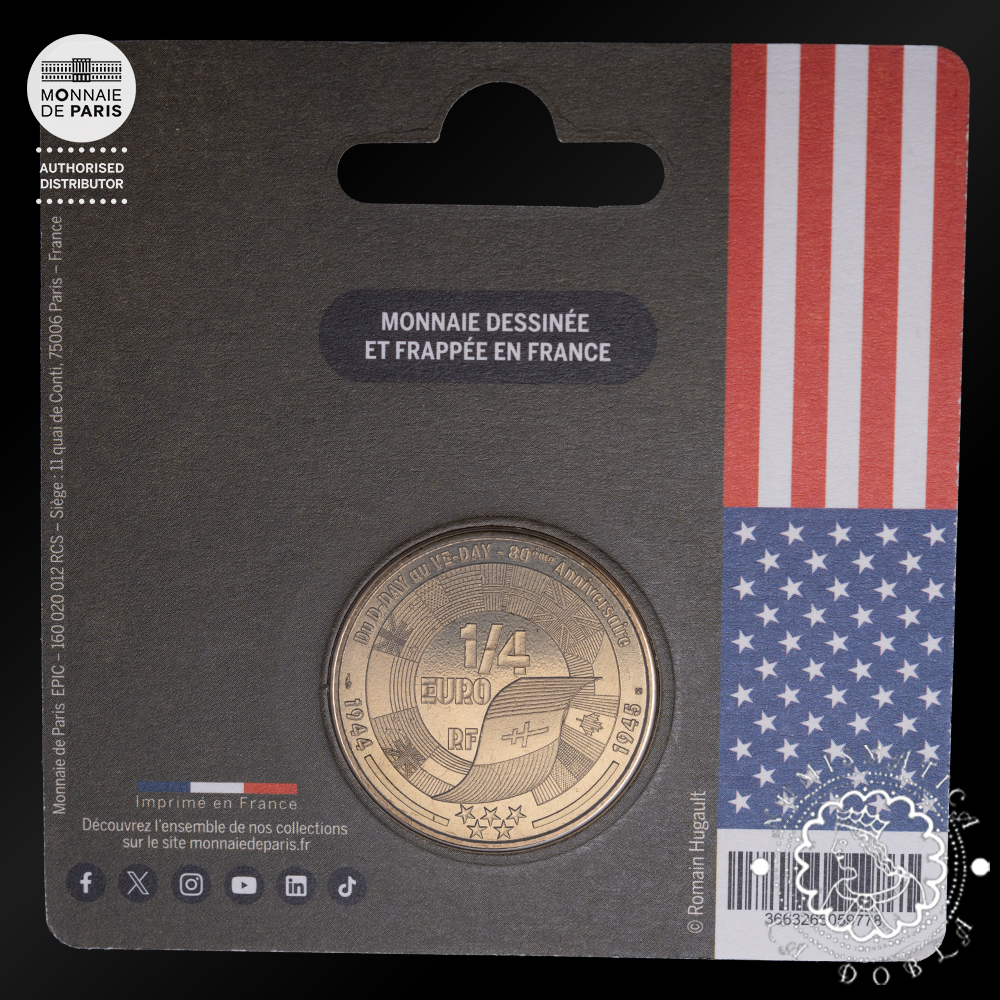 2025 - Pack V-E Day 1/4 EURO SC - FRANCIA