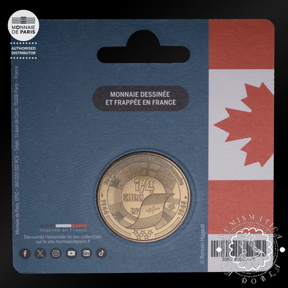 2025 - Pack V-E Day 1/4 EURO SC - FRANCIA