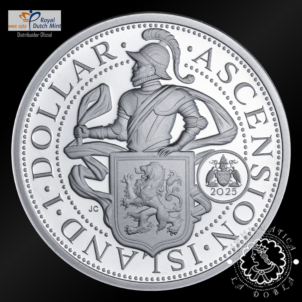 2025 - 1 Oz Plata PROOF - Lion Dollar - Leeuwendaalder - PAÍSES BAJOS