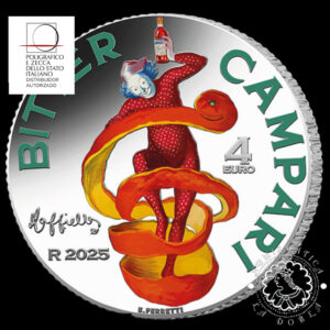 2025 - 4 EURO Plata PROOF - Campari - ITALIA