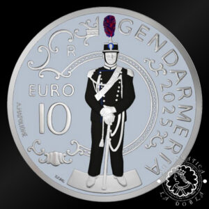 2025 - 10 EURO Plata PROOF - Gendarmeria - SAN MARINO