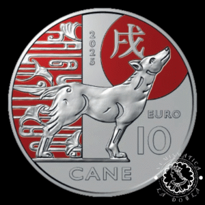 2025 - 10 EURO SC - Calendario Lunar Chino - Perro - SAN MARINO
