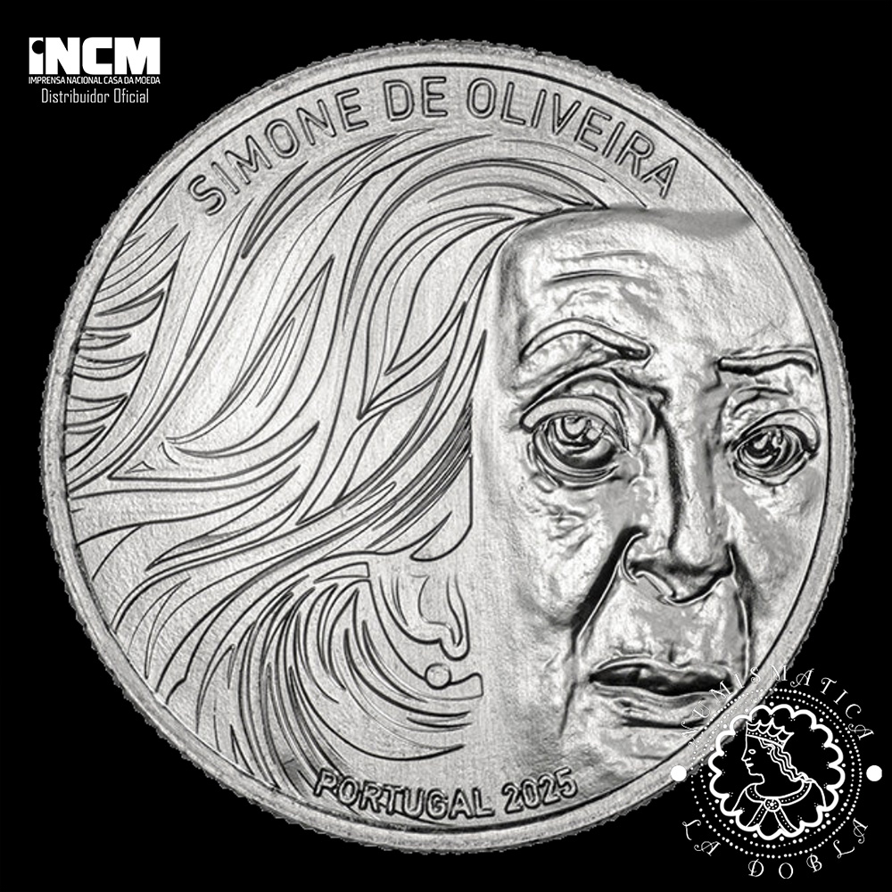 2025 - 5 EURO UNC - Simone de Oliveira - PORTUGAL