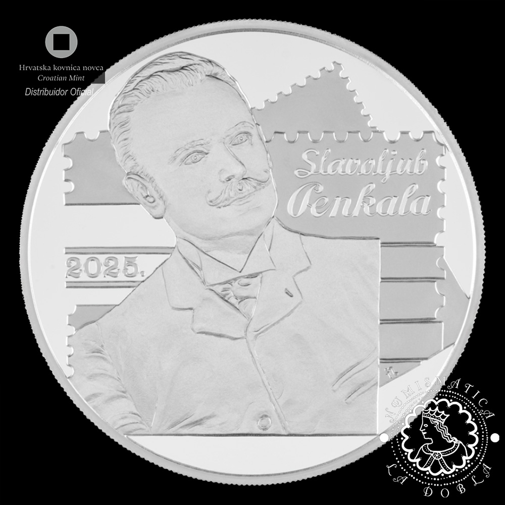 2025 - 4 EURO 1 Oz Plata PROOF - Innovadores Croatas - Slavoljub Penkala - CROACIA