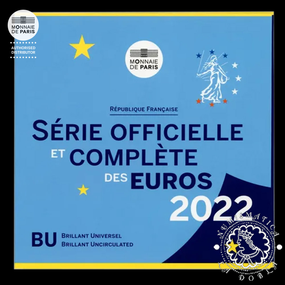 2022 - Cartera Oficial Euro - Mint Set BU - FRANCIA