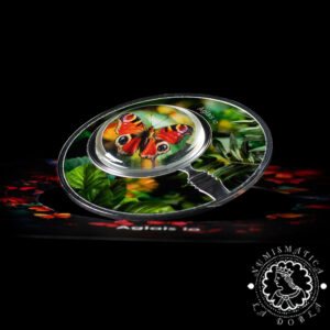 2024 - 500 CFA Plata PROOF - Mariposas - Aglais Io - CAMERÚN