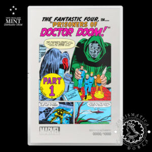 2025 - 2 DOLLARS Plata PROOF - MARVEL COMIX - Cuatro Fantásticos #5 - AGORO