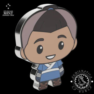 2025 - 2 DOLLARS Plata PROOF - Airbender El último Guerrero - Sokka Chibi - AGORO