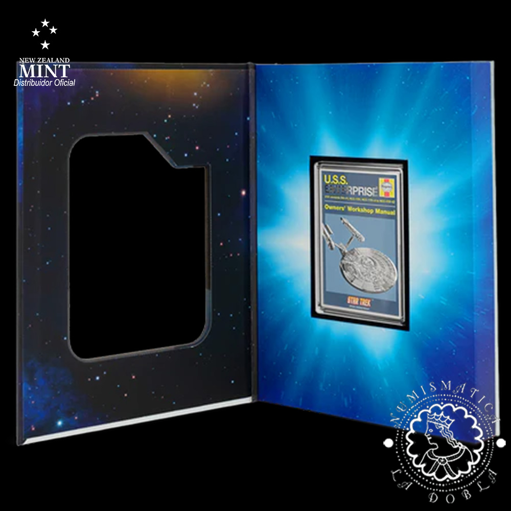 2025 - 2 DOLLARS Plata PROOF - STAR TREK - Manual de Usuario Enterprise NCC - 01 - AGORO