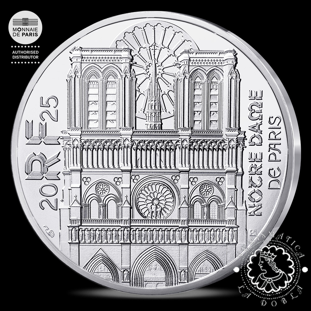 2025 - Cartera Oficial 10 EURO SC - Notre Dame - FRANCIA