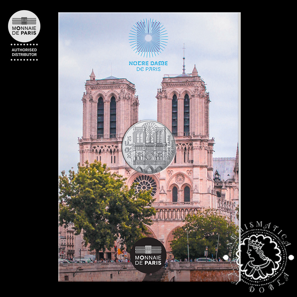 2025 - Cartera Oficial 10 EURO SC - Notre Dame - FRANCIA