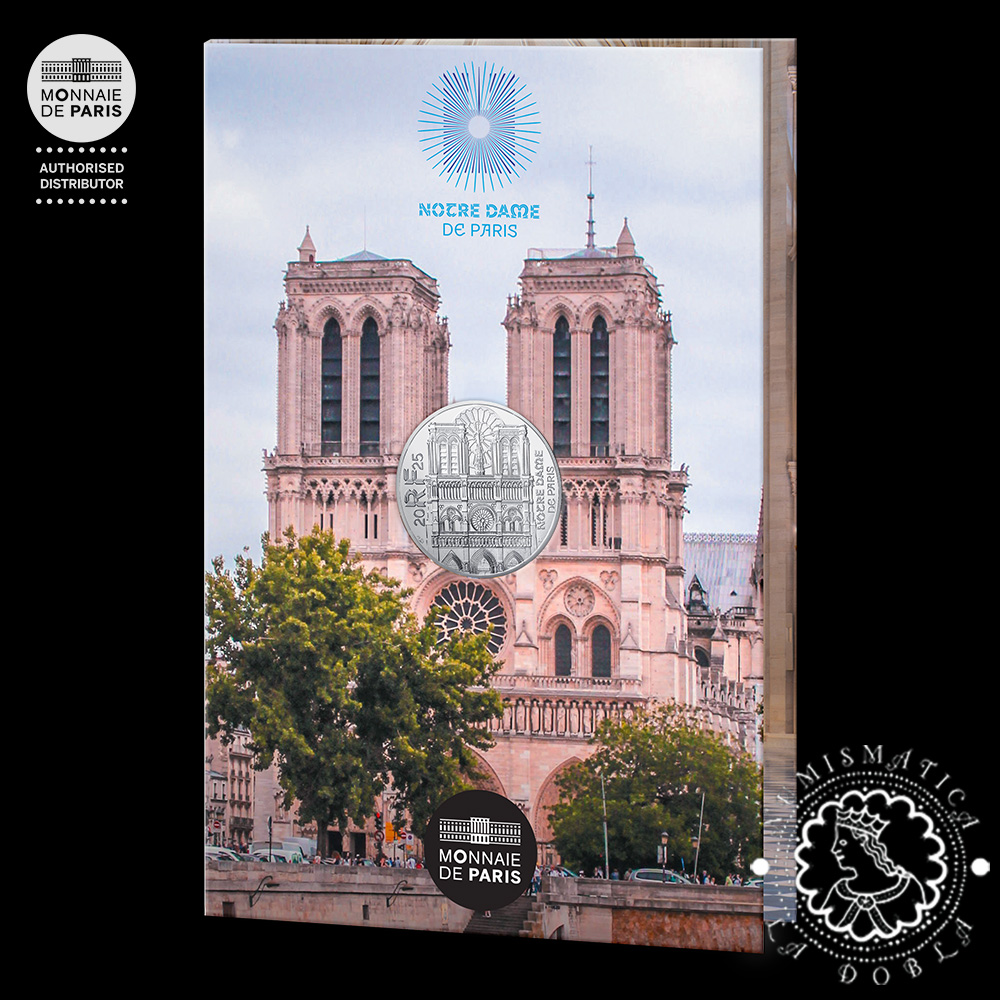 2025 - Cartera Oficial 10 EURO SC - Notre Dame - FRANCIA