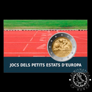 2025 - Cartera Oficial 2 Euro - Coincard PROOF - ANDORRA (Juegos Pequeños Estados Europa)